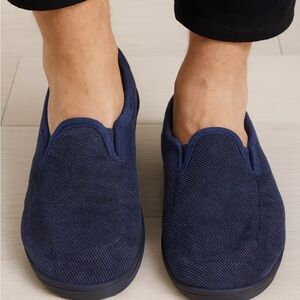 Men's Classic Navy Slip-On Loafers